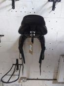 Albion black leather 18'' cross country saddle