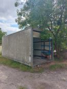 Luton lorry' cabin container