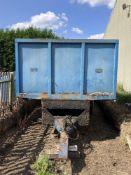 Steel body twin axle muck trailer