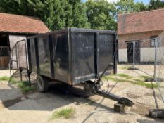 Steel body single axle muck trailer