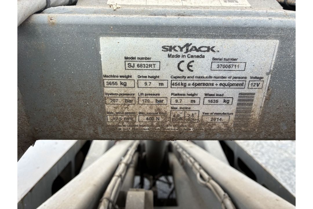 Skyjack SJ6832D 12mtr Diesel Scissor Lift - Image 16 of 16