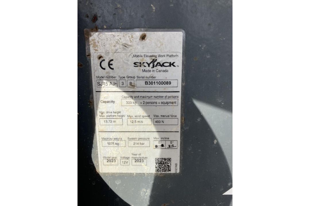 Skyjack SJ45AJXCE 15mtr Diesel Articulating Boom - Image 14 of 14