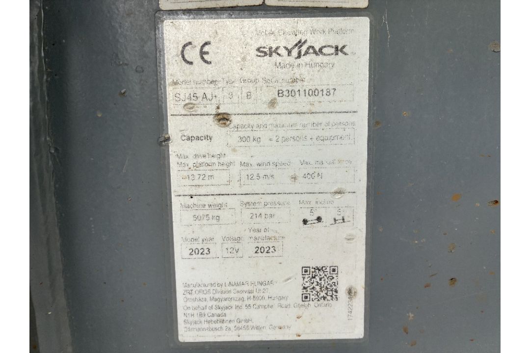 Skyjack SJ45AJXCE 15mtr Diesel Articulating Boom - Image 19 of 22