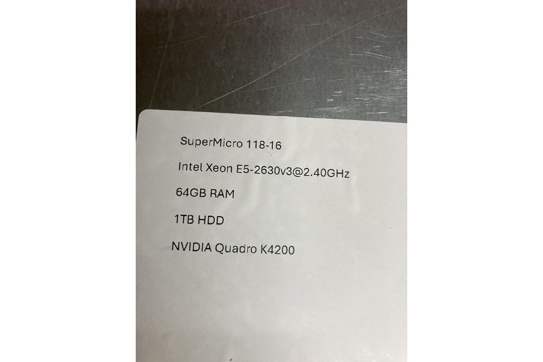 SuperMicro 118-16 Rack Mount Workstation - Image 4 of 5