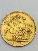 George V gold sovereign, 1912