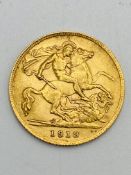George V gold half sovereign, 1913