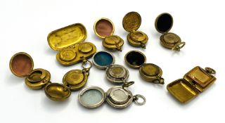 Ten brass coin or sovereign holders