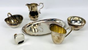A collection of silver plated items by WMF