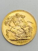 George V gold sovereign, 1911