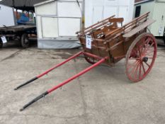 MARKET CART, two wheeled to suit a single horse.