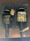 Pair of gig lamps 'Angus & Co Newcastle'