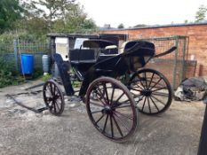 CONTINENTAL VICTORIA/PHAETON painted black with red lining