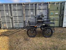 CUMBRIA EXERCISE CART / WAGONETTE, a four-wheeled exercise cart on pneumatic tyres and disc brakes