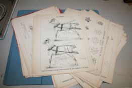 Large quantity of plates from an old harness catalogue