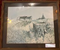 Print of an American Buggy by Noffin