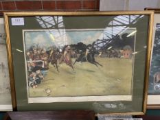 Cecil Aldin print, 'The Blue Market Races'