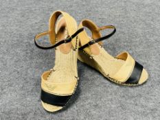 A pair of Emporio Armani wedge sandals