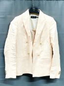 Massimo Dutti pink jacket with brass buttons