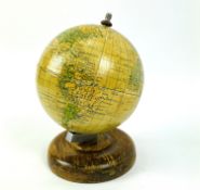 A small Räths Politischer Erdglobus mid century table globe