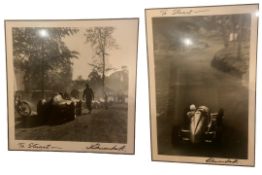 A Pair of Louis Klemantaski-Signed Monochromatic Images