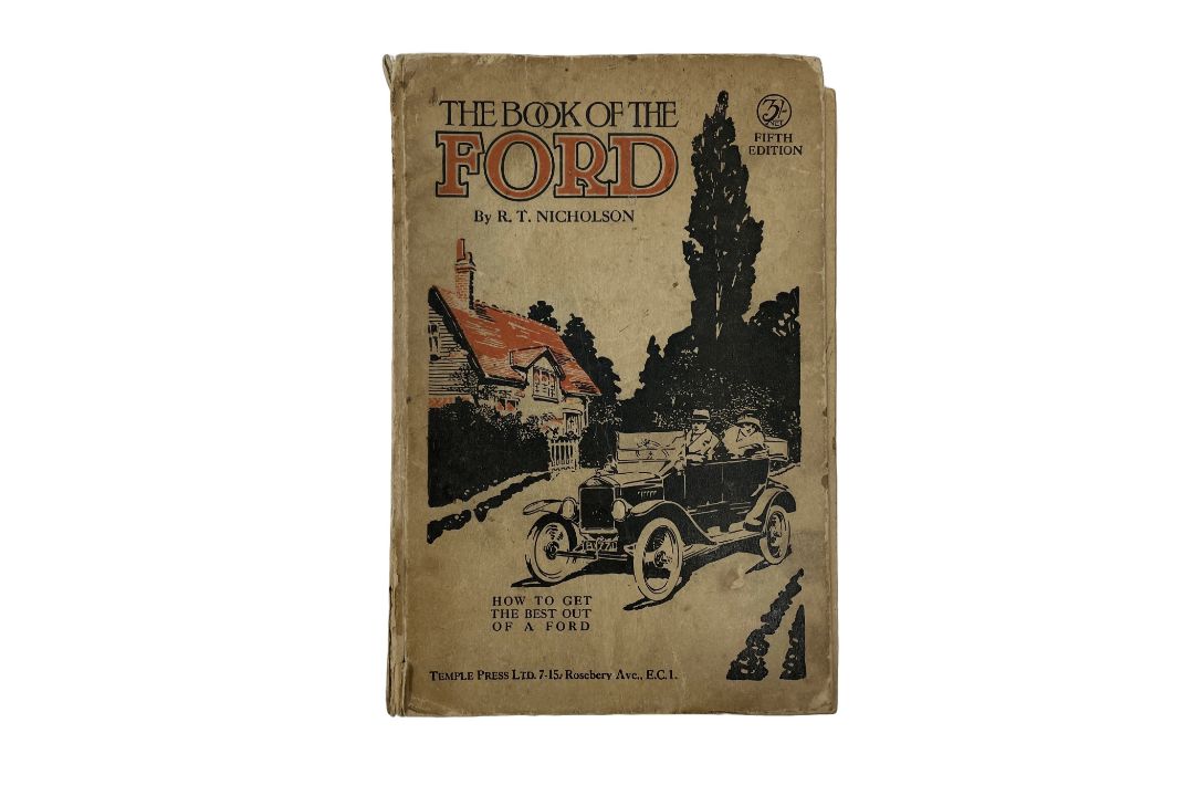 'Ford Motor Company' Dealership Sales and Service Genuine Parts Flag and Two Books - Image 2 of 5