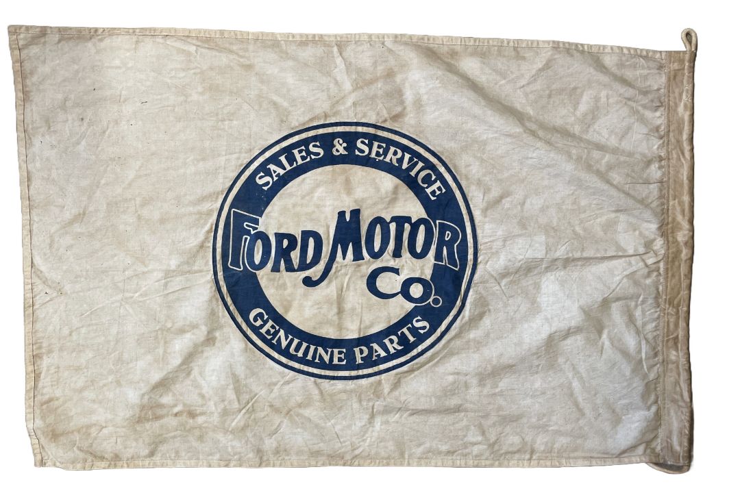 'Ford Motor Company' Dealership Sales and Service Genuine Parts Flag and Two Books - Image 3 of 5