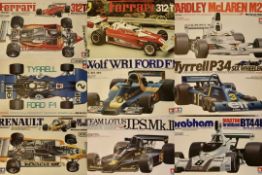 Nine 1:12th Scale 1970s Formula 1 Model Kits