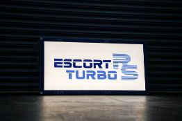 'Ford Escort RS Turbo' Illuminated Sign
