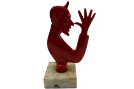 Cock-A-Snoot Red Devil Mascot