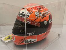 Michael Schumacher Visor Signed Helmet Plus Signatures to Helmet of All 2024 F1 Drivers