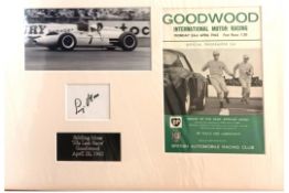 Poignant Sir Stirling Moss Presentation Remembering That Fateful Day; Easter Monday April 23, 1962