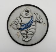 Reproduction Michelin Bibendum Circular Painted Metal Sign