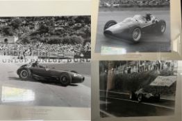 A Trio of Monochrome Images of 1950s Formula 1 Heroes