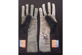 Pair of Sparco Nomex Race Gloves Signed by the Formula 1 Legend, Emerson Fittipaldi