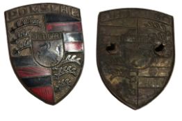 Patinated Porsche Bonnet Shield