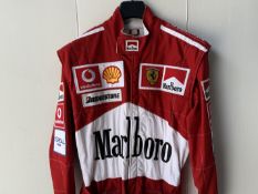 Replica 2004 Michael Schumacher Ferrari Race Suit with Embroidered Patches
