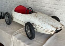 White Pedal Car by the Devillaine Brothers, France