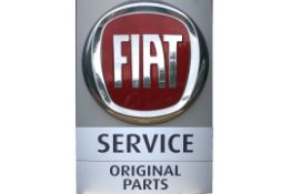 Very Large FIAT Service and Original Parts Original Illuminated Dealership Sign