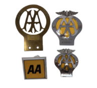 Collection of AA Automobile Association Badges