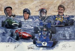'Best of British' Original Artwork by Nicholas Watts and Multi-Signed
