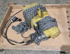 YALE KEL2-10TH71/2S 2 TON ELECTRIC CHAIN HOIST 10FT LIFT USED