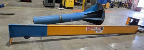 ABELL-HOWE 2 TON FREE STANDING JIB CRANE USED