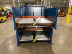 SOUTHWORTH ROLL-24 & C2-4 HYDRAULIC LIFT TABLES W/ ROLLER TOPS 2,000 LB CAPACITY EACH USED