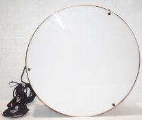 1 x Commercial Round ⌀60cm Mid-sized Copper Ceiling Light Fitting with Opal Diffuser - Dimensions:
