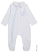 1 x PATACHOU Blue Check Babygrow, 18 Months - Original Price £54.95 *Read Condition Report*