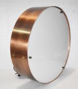 1 x Commercial Round ⌀60cm Mid-sized Copper Ceiling Light Fitting with Opal Diffuser - Dimensions: