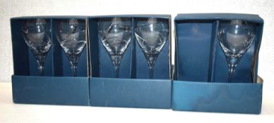 5 x Halo Sabichi Bohemia Lead Crystal Wine Glasses - Includes Three Original Boxes - Ref: K552 Cage1