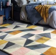 1 x SCION LIVING 'Nuevo Blush' Luxurious Pure Wool Carpet Rug - Dimensions: 140x200cm - RRP £649.00