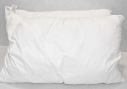 Pair of PRATESI Premium Poly-Filled Bed Pillows – Dimesions (approx): H50 x W83cm – Ex-Display -