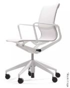 1 x VITRA Physix Office Swivel Chair-Soft Grey Base-Silver - Ex-display - Original Price £1,072 -